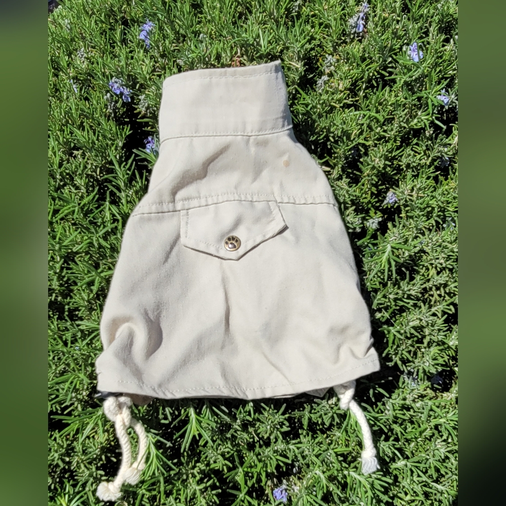 Stylish Cream Dog Jacket
